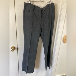 Ann Taylor Gray Plaid Dress Pants